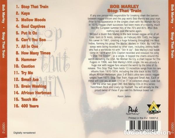 CDs de m&uacute;sica: Bob Marley &ndash; Stop That Train - CD - Foto 2