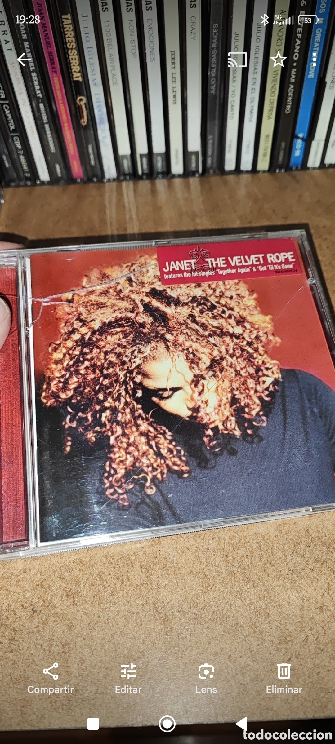 CDs de m&uacute;sica: CD Janet Jackson Velvet Rope - Foto 1