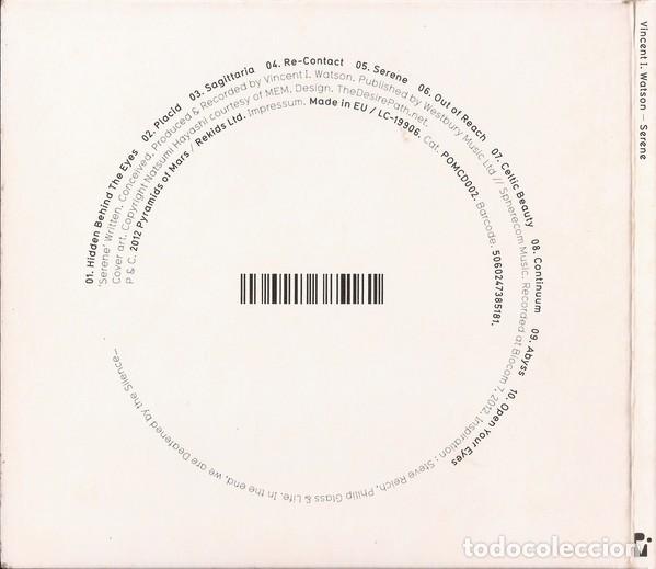 CDs de m&uacute;sica: Vincent I. Watson &ndash; Serene - CD- Digipak - Foto 2
