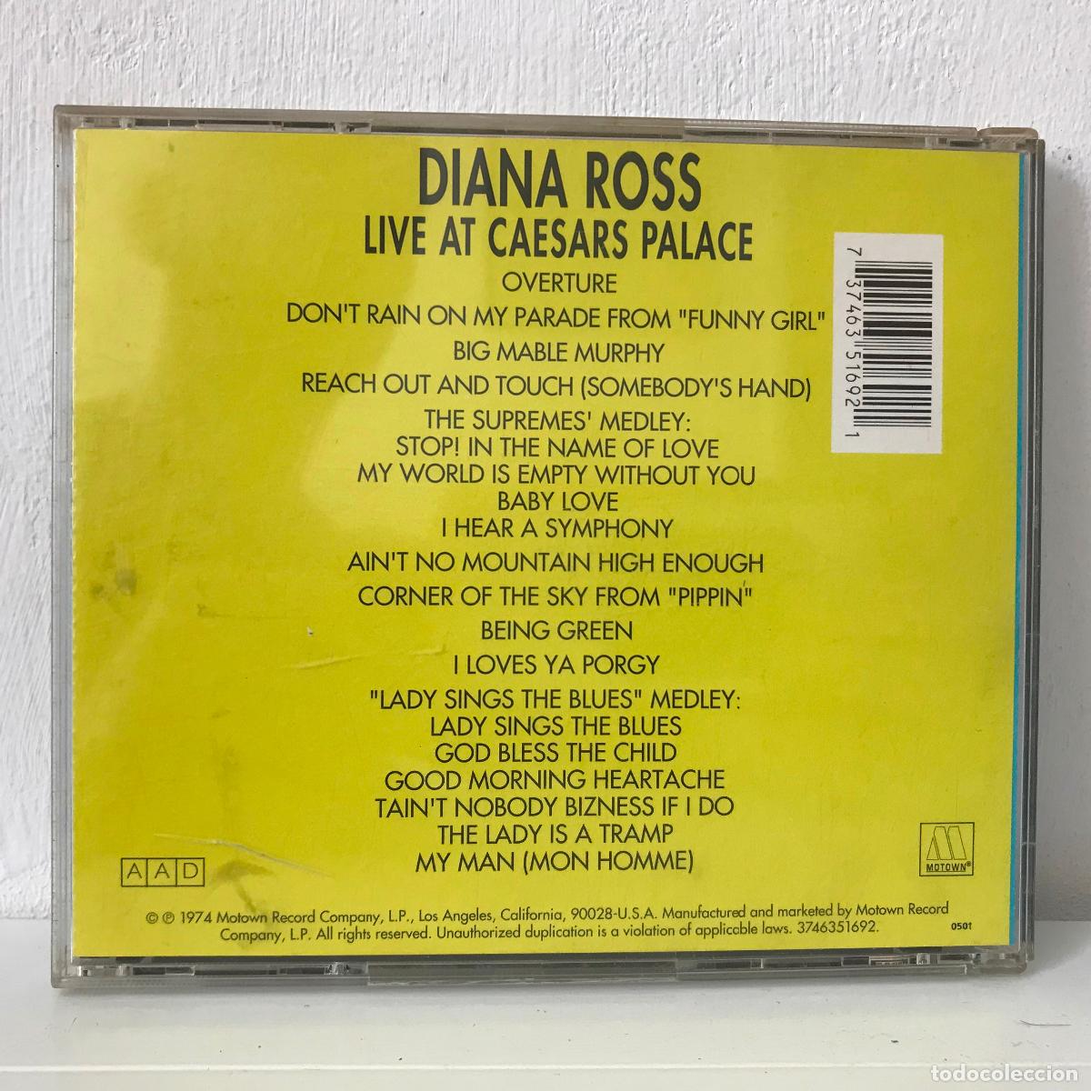 CDs de m&uacute;sica: Diana Ross Live at Caesars Palace. - Foto 2