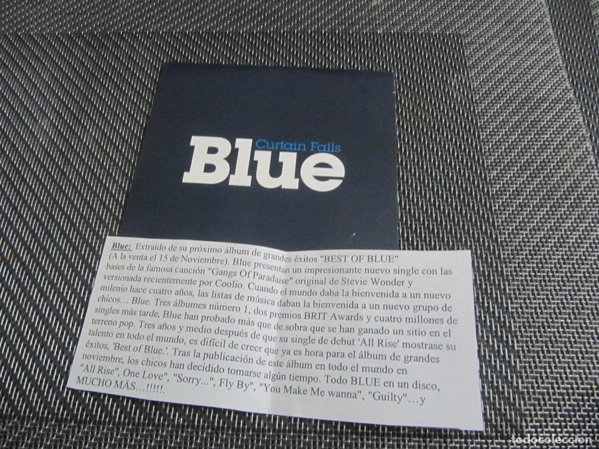 CDs de m&uacute;sica: BLUE-CURTAIN FALLS CD SINGLE CADENA 100 - Foto 1