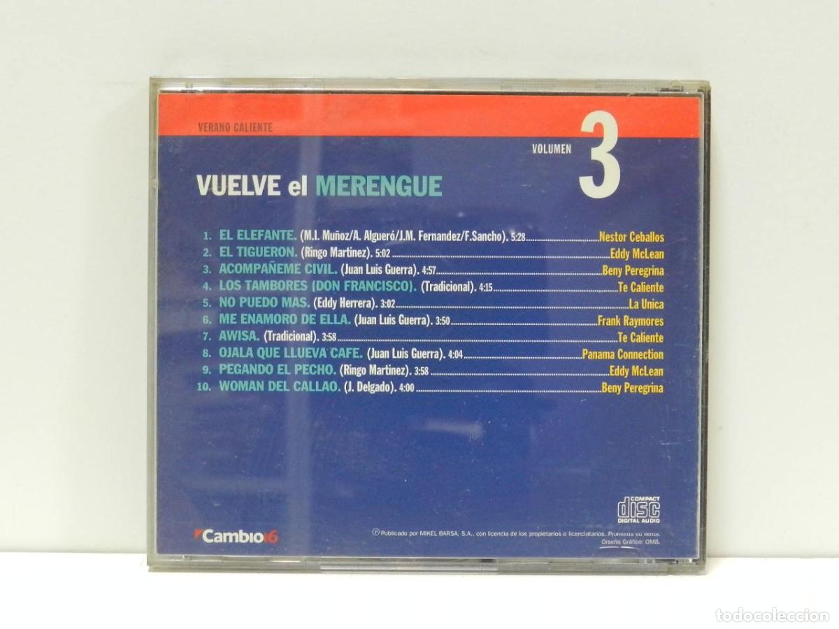 CDs de m&uacute;sica: DISCO CD. Vuelve El Merengue. COMPACT DISC. - Foto 2
