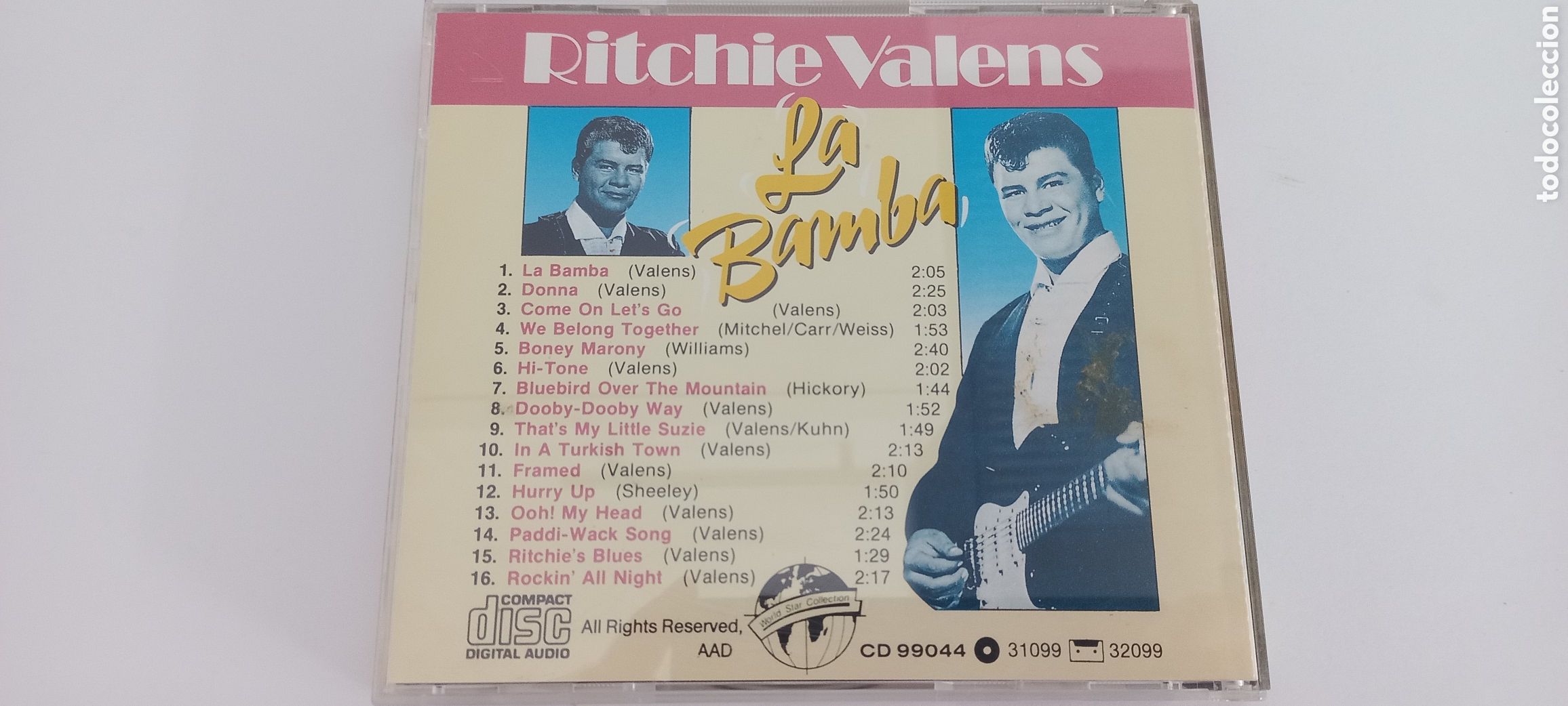 CDs de m&uacute;sica: Ritchie Valens CD La Bamba 16 tracks cd como nuevo - Foto 2