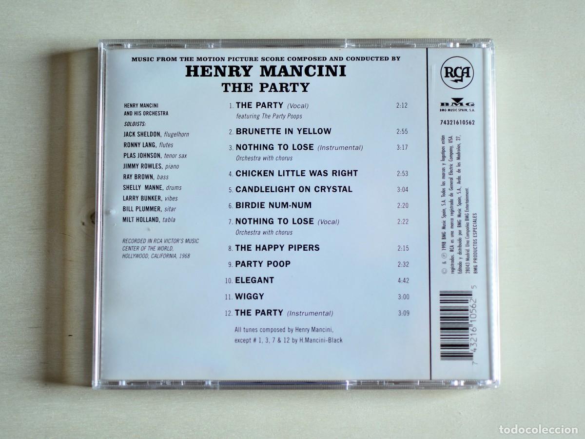 CDs de m&uacute;sica: THE PARTY - HENRY MANCINI - Foto 2
