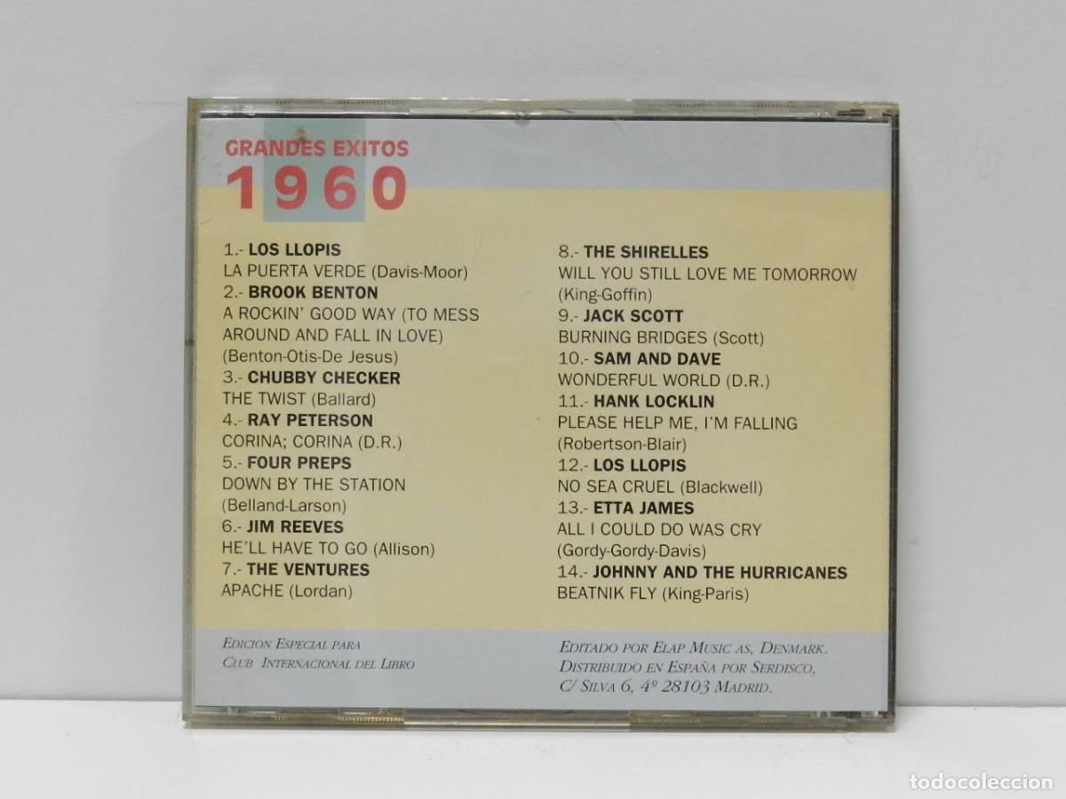 CDs de m&uacute;sica: DISCO CD. Grandes &Eacute;xitos 1960. COMPACT DISC. - Foto 2