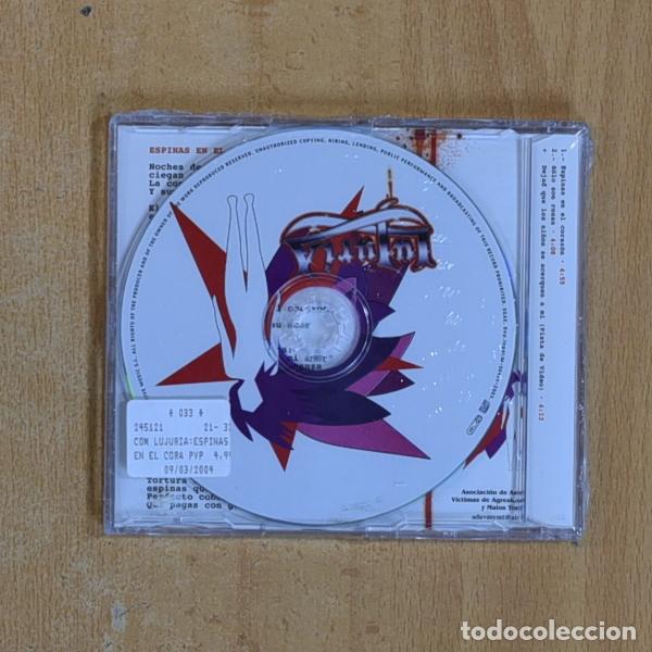 CDs de m&uacute;sica: LUJURIA - ESPINAS EN EL CORAZON - CD SINGLE - Foto 2