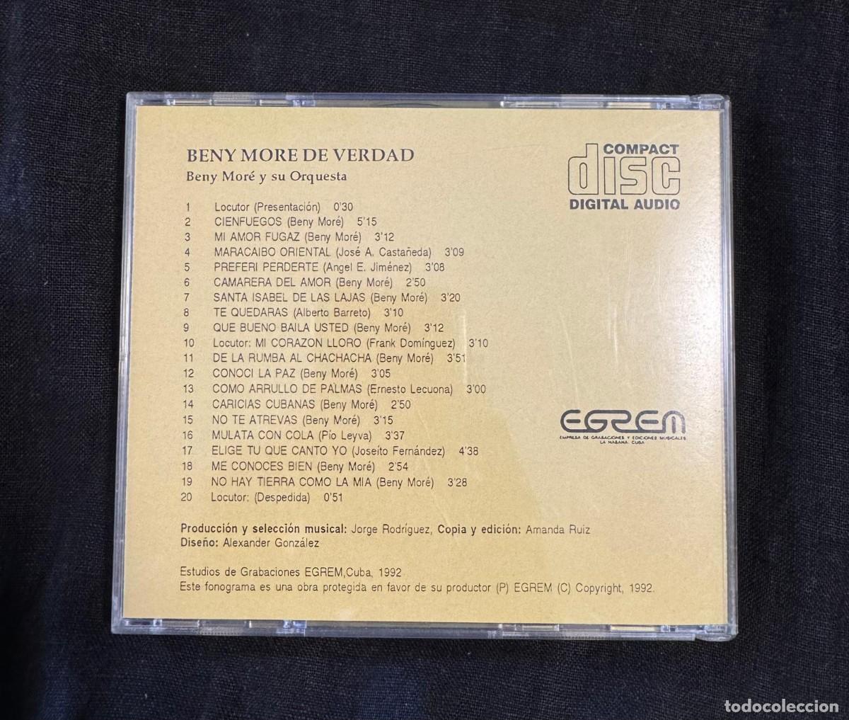 CDs de m&uacute;sica: Beny Mor&eacute; de verdad CD - Foto 2