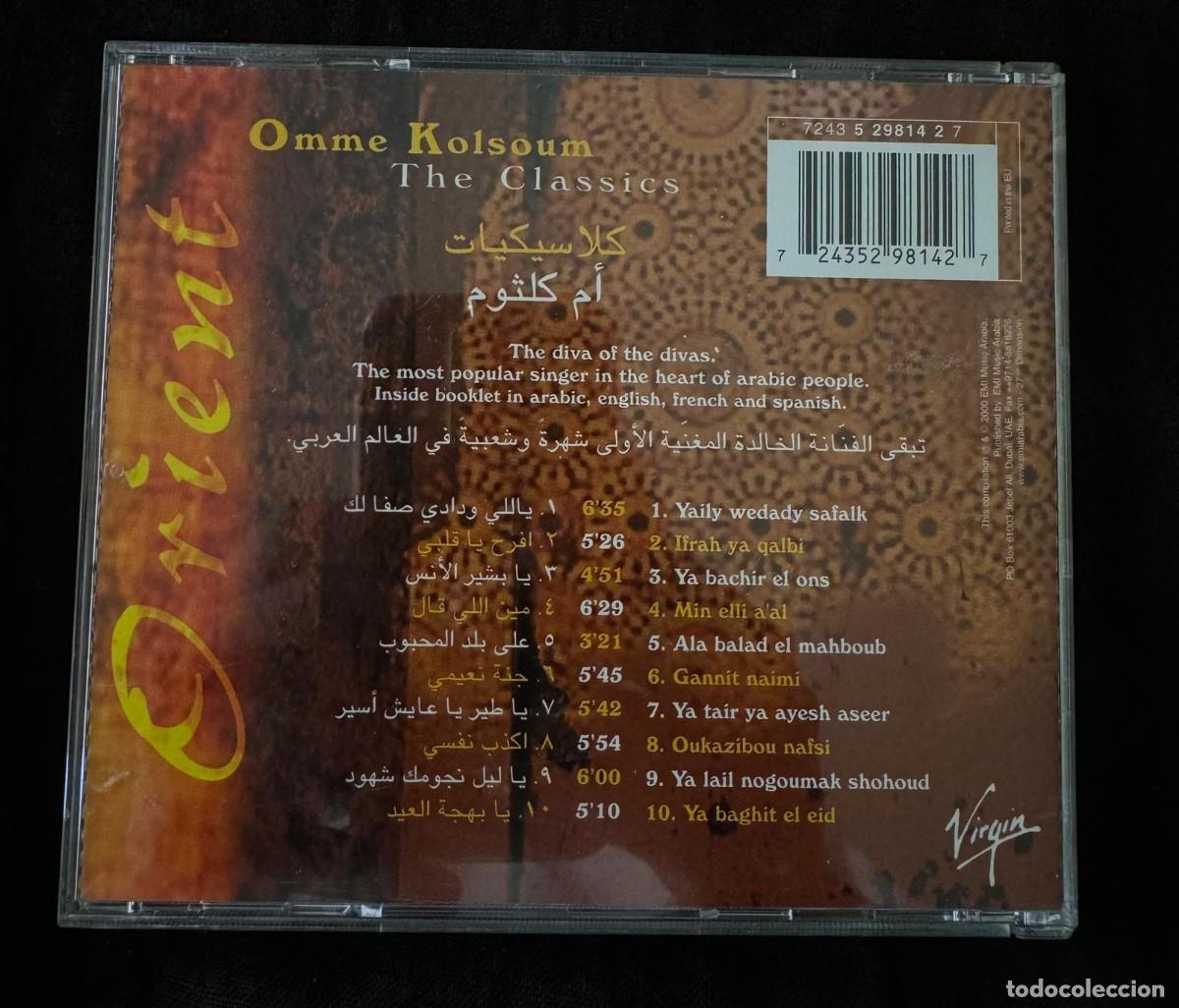 CDs de m&uacute;sica: Orient Omme Kolsoum (Arab classics) CD - Foto 2