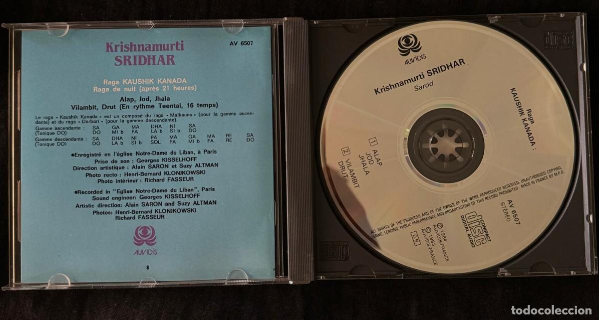 CDs de m&uacute;sica: Krishnamurti Sridhar CD - Foto 3