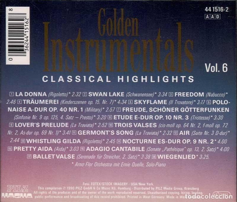 CDs de m&uacute;sica: Golden Instrumentals Vol. 6 - Classical Highlights. CD - Foto 2