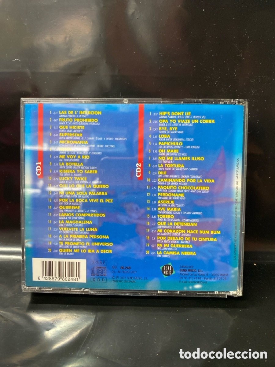 CDs de m&uacute;sica: 2XCD YA LLEG&Oacute; EL VERANITO 2007. 40 &Eacute;XITOS. - Foto 2