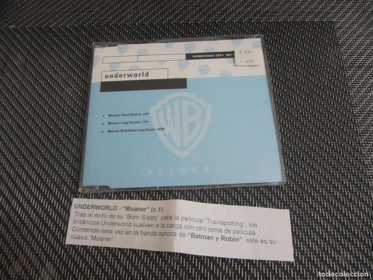 CDs de m&uacute;sica: Underworld &lrm;&ndash; Moaner CD SINGLE CADENA 100 - Foto 1
