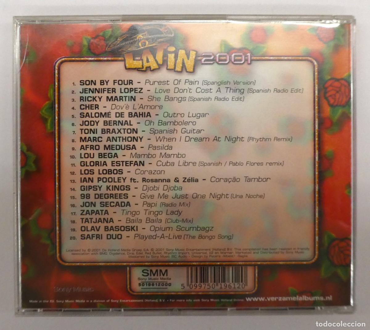 CDs de m&uacute;sica: CD Latin 2001 ,20 canciones - Foto 3