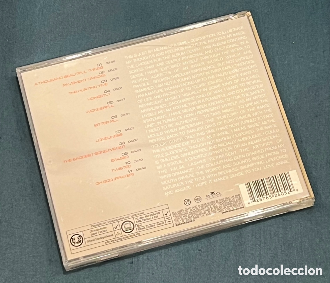 CDs de m&uacute;sica: CD. Annie Lennox. &ldquo;Bare&rdquo;. 2003. - Foto 2