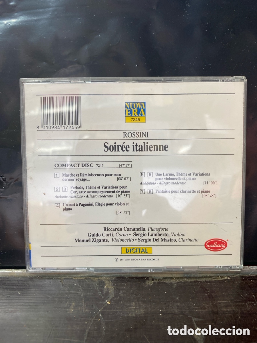 CDs de m&uacute;sica: CD ROSSINI. SOIR&Eacute;E ITALIENNE. - Foto 2