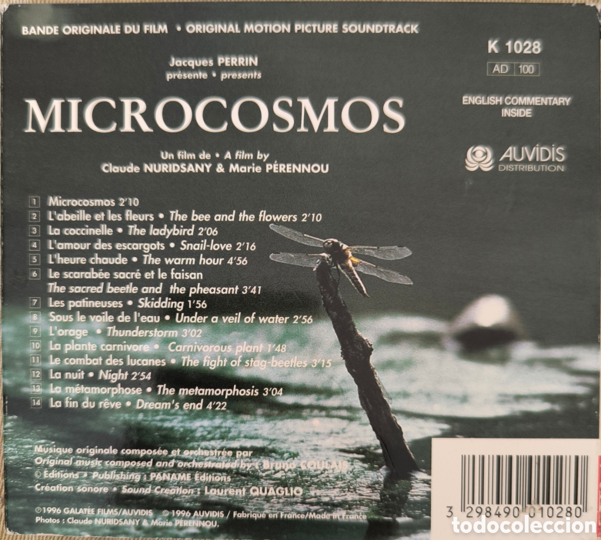 CDs de m&uacute;sica: Cd MICROCOSMOS. BRUNO COULAIS. - Foto 3