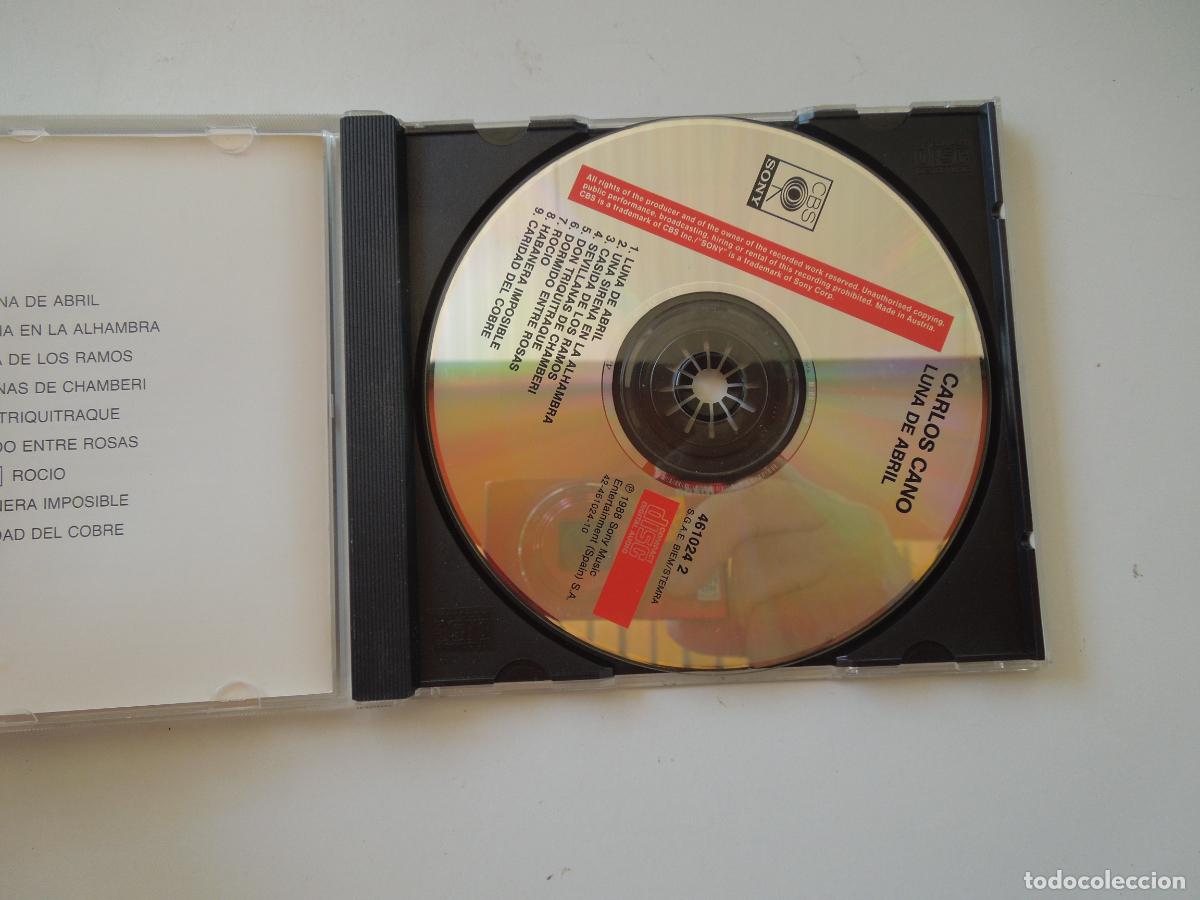 CDs de m&uacute;sica: CARLOS CANO - LUNA DE ABRIL - CD - Foto 2