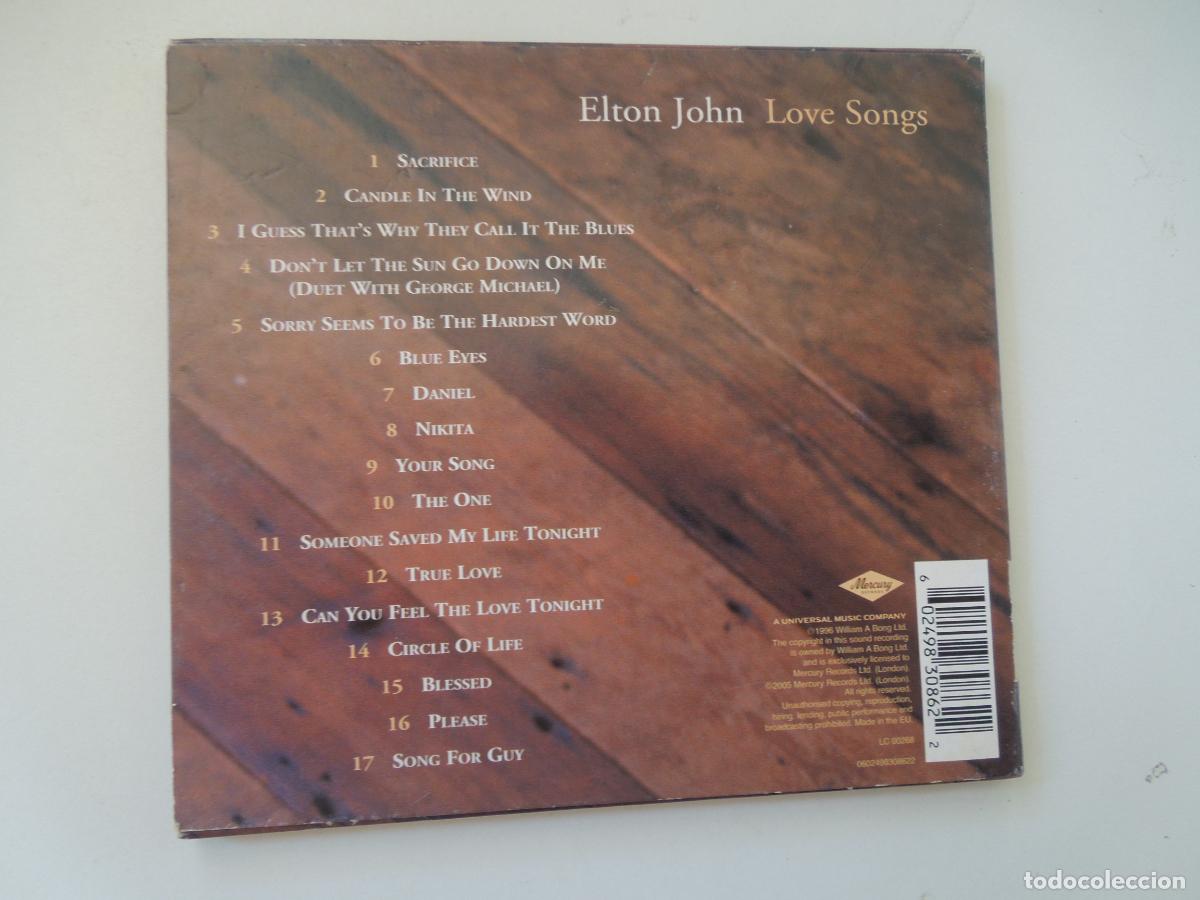 CDs de m&uacute;sica: ELTON JOHN - LOVE SONGS - CD - Foto 3