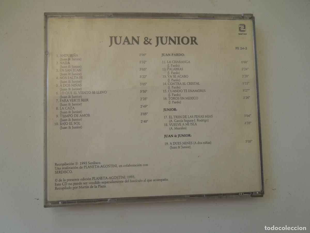CDs de m&uacute;sica: JUAN & JUNIOR CD - 1993 - 19 TEMAS - Foto 3