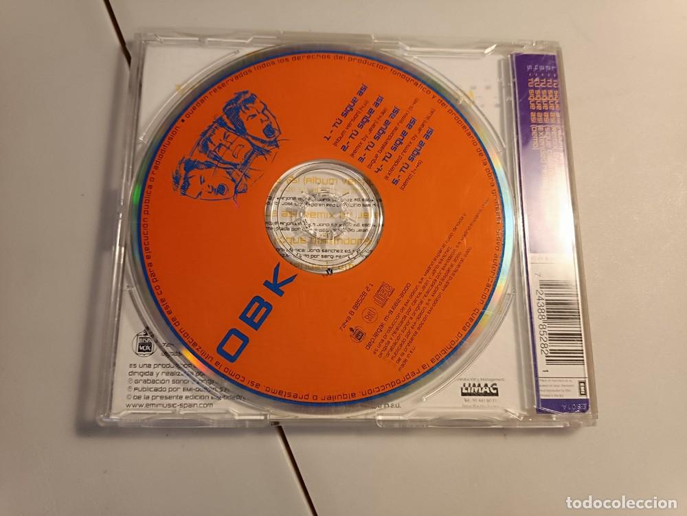 CDs de m&uacute;sica: CD OBK - T&Uacute; SIGUE AS&Iacute; (REMIXES) - Foto 2
