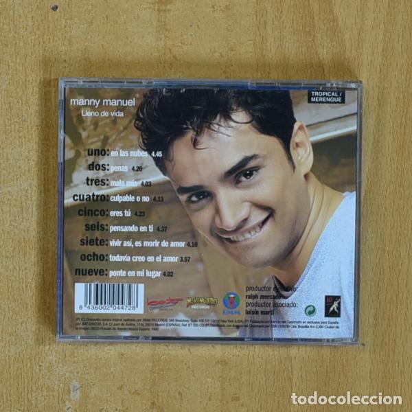 CDs de m&uacute;sica: MANNY MANUEL - LLENO DE VIDA - CD - Foto 2