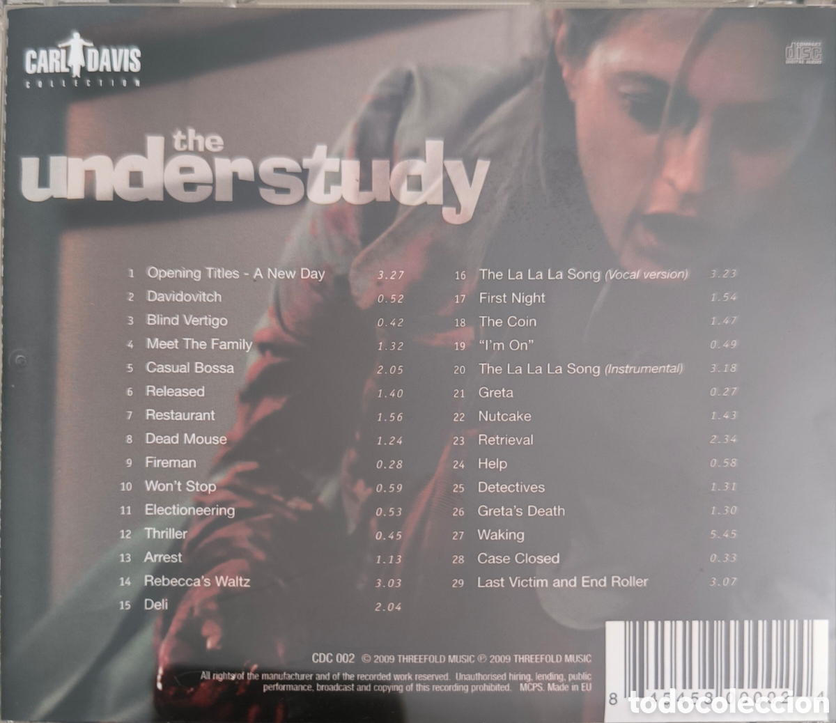 CDs de m&uacute;sica: CD THE UNDERSTUDY. CARL DAVIS. SOUNDTRACK. - Foto 3