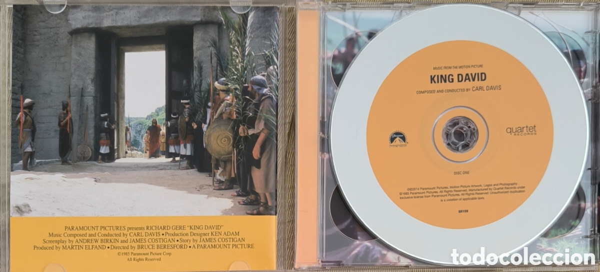 CDs de m&uacute;sica: 2 Cd KING DAVID. CARL DAVIS. - Foto 2