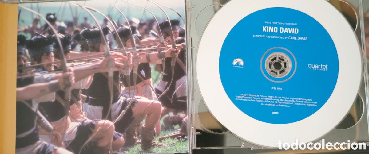 CDs de m&uacute;sica: 2 Cd KING DAVID. CARL DAVIS. - Foto 4
