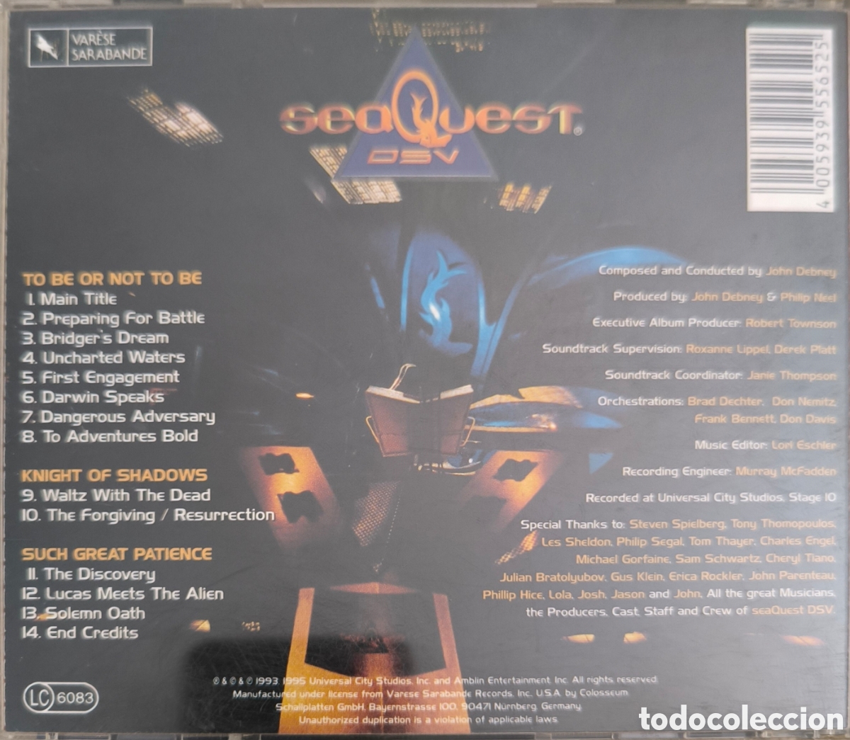 CDs de m&uacute;sica: Cd SEAQUEST DSV. JOHN DEBNEY. - Foto 3