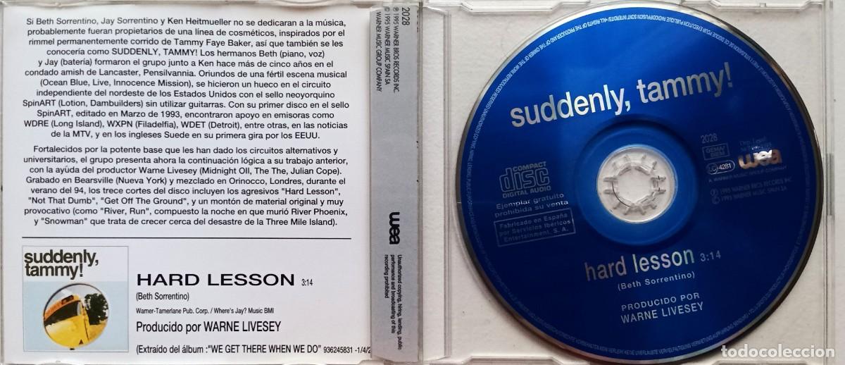 CDs de m&uacute;sica: Suddenly, Tammy! - Hard Lesson (Cd single) - Foto 2