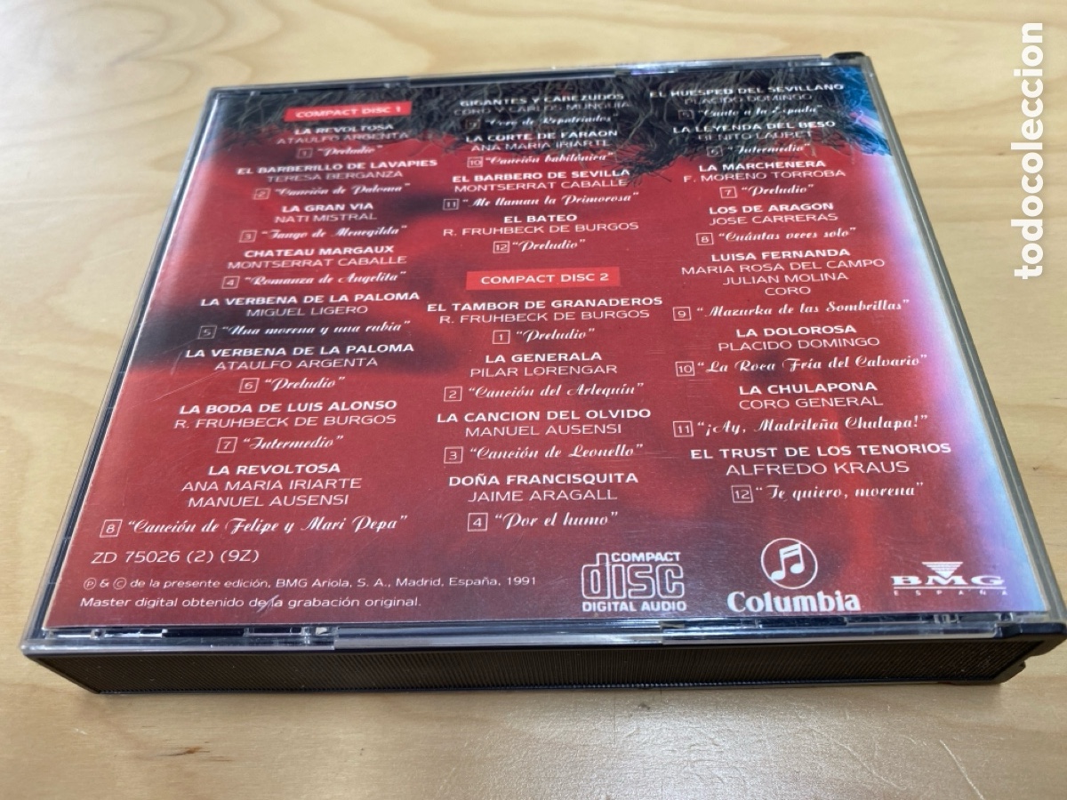 CDs de m&uacute;sica: Los 24 Grandes &Eacute;xitos De La Zarzuela - Foto 2