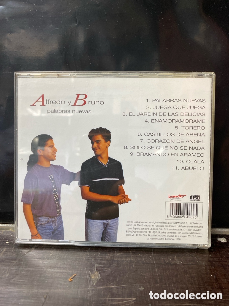 CDs de m&uacute;sica: CD ALFREDO Y BRUNO. PALABRAS NUEVAS. - Foto 2