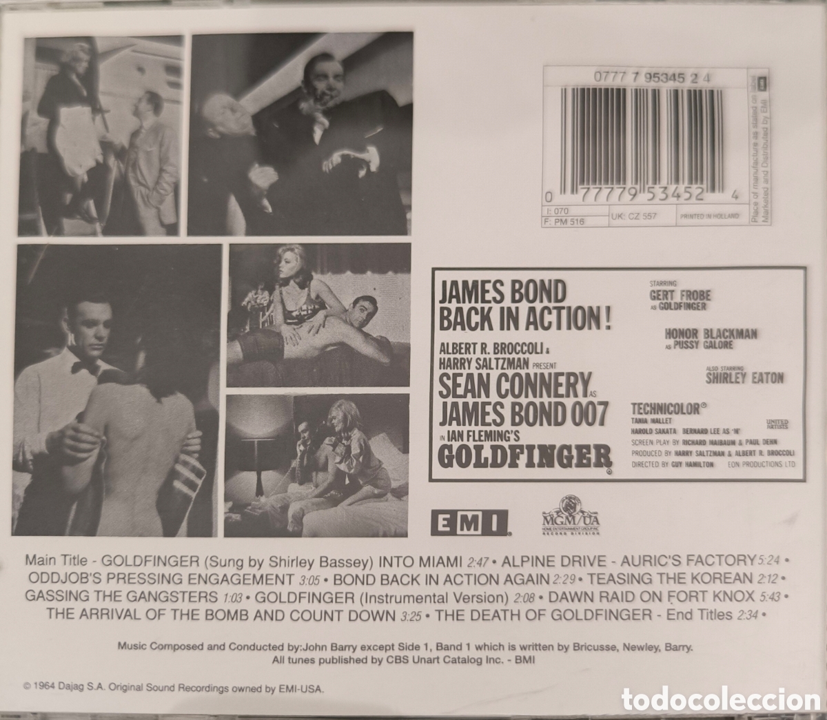CDs de m&uacute;sica: Cd. GOLDFINGER. JOHN BARRY - Foto 3