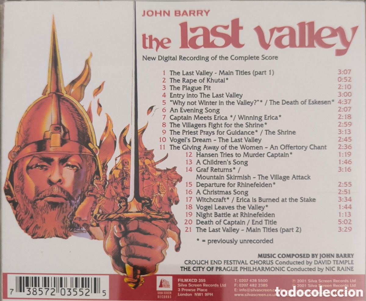 CDs de m&uacute;sica: Cd THE LAST VALLEY. JOHN BARRY. - Foto 3