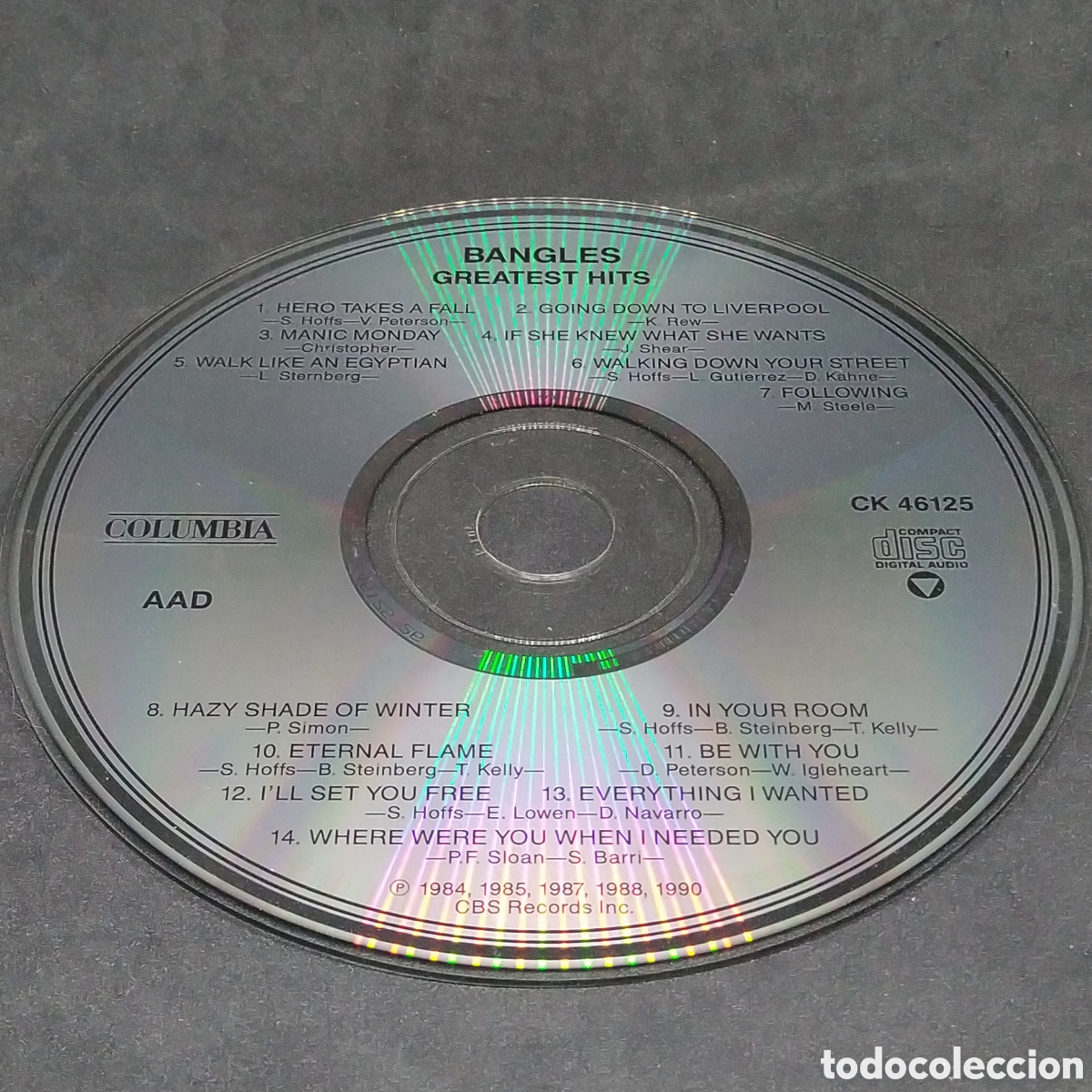 CDs de m&uacute;sica: BANGLES - GREATEST HITS - CD - 1990 - DISCO VERIFICADO - Foto 6