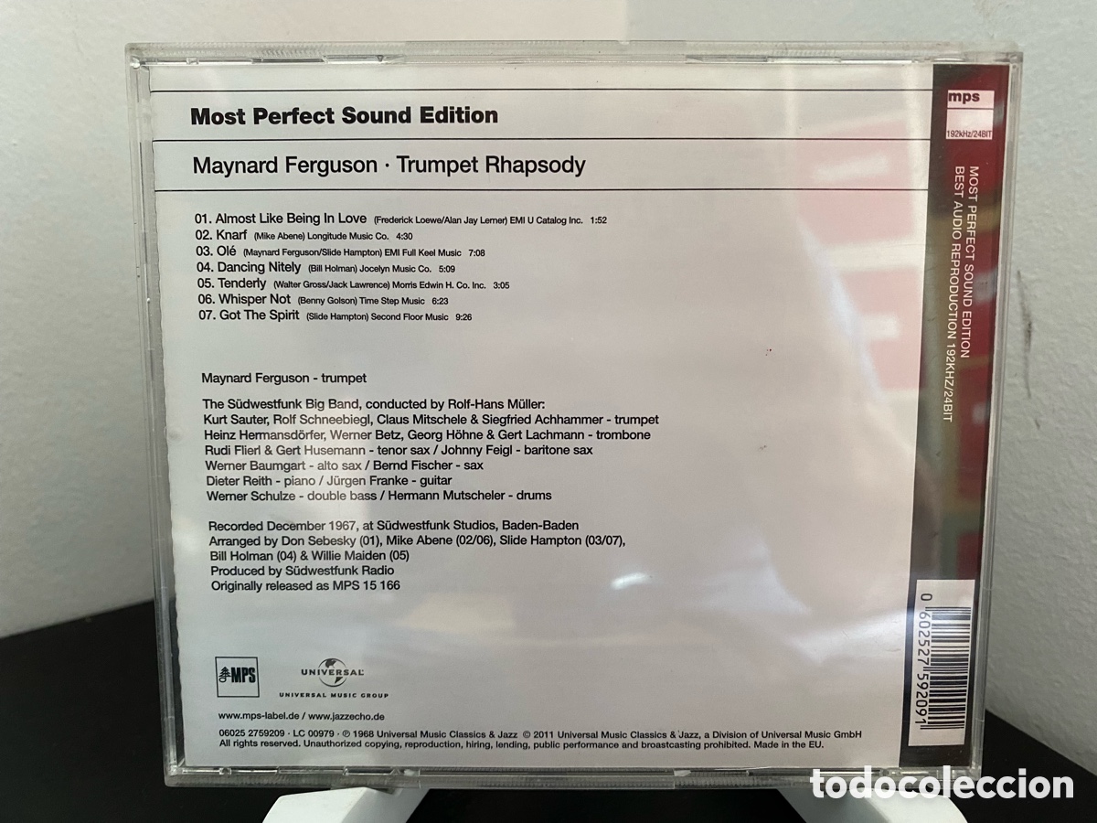 CDs de m&uacute;sica: Maynard Ferguson - Trumpet Rhapsody (CD) - Foto 2