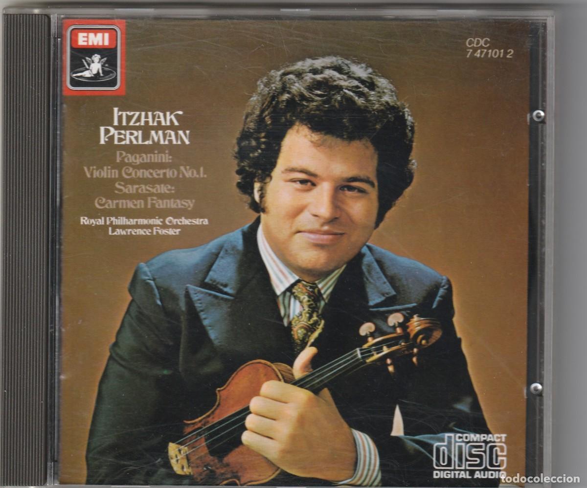 CDs de m&uacute;sica: PAGANINI &middot; SARASATE (CD EMI) ITZHAK PERLMAN - Foto 1