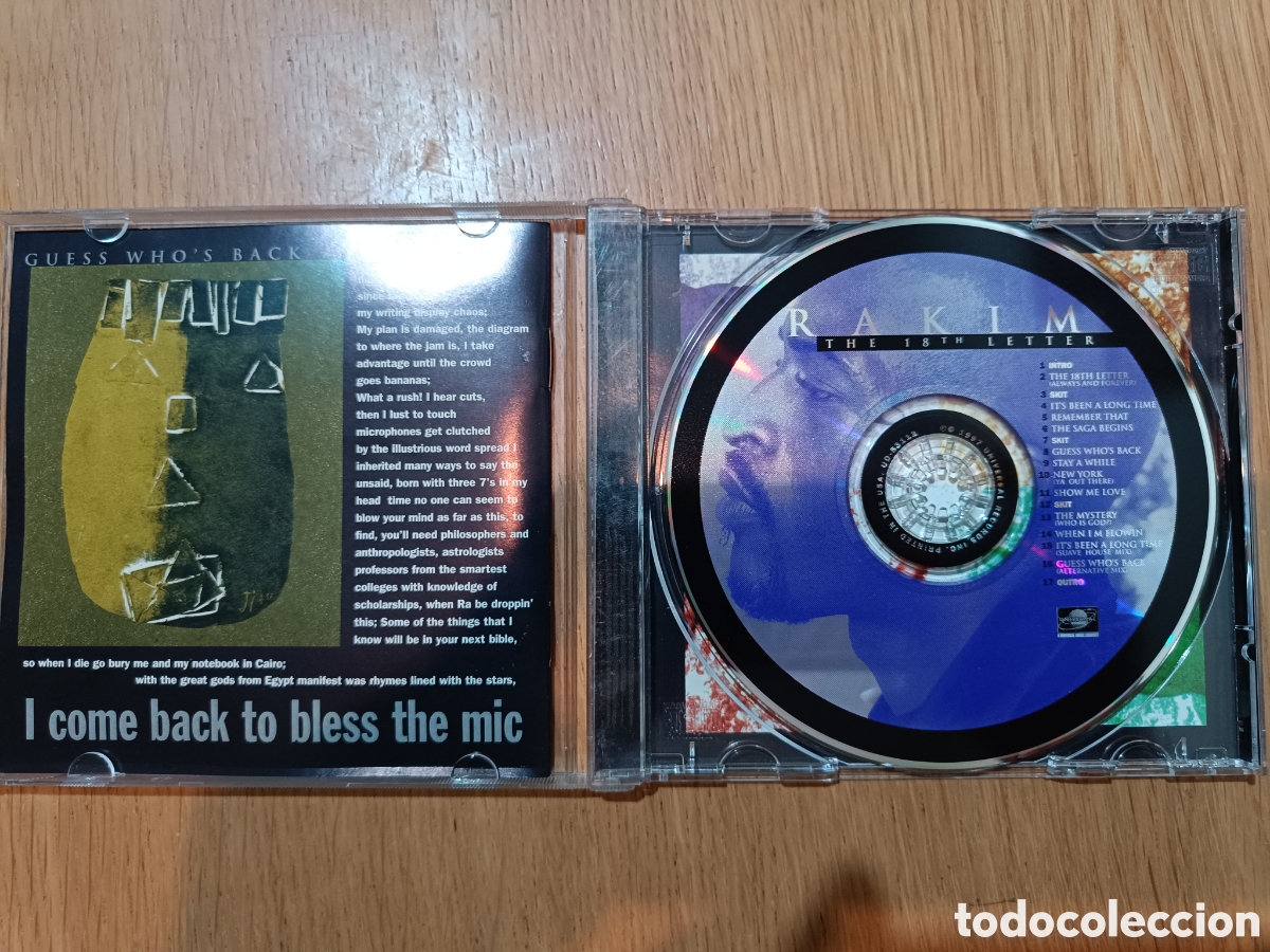CDs de m&uacute;sica: Rakim CD The 18Th Letter - Foto 3