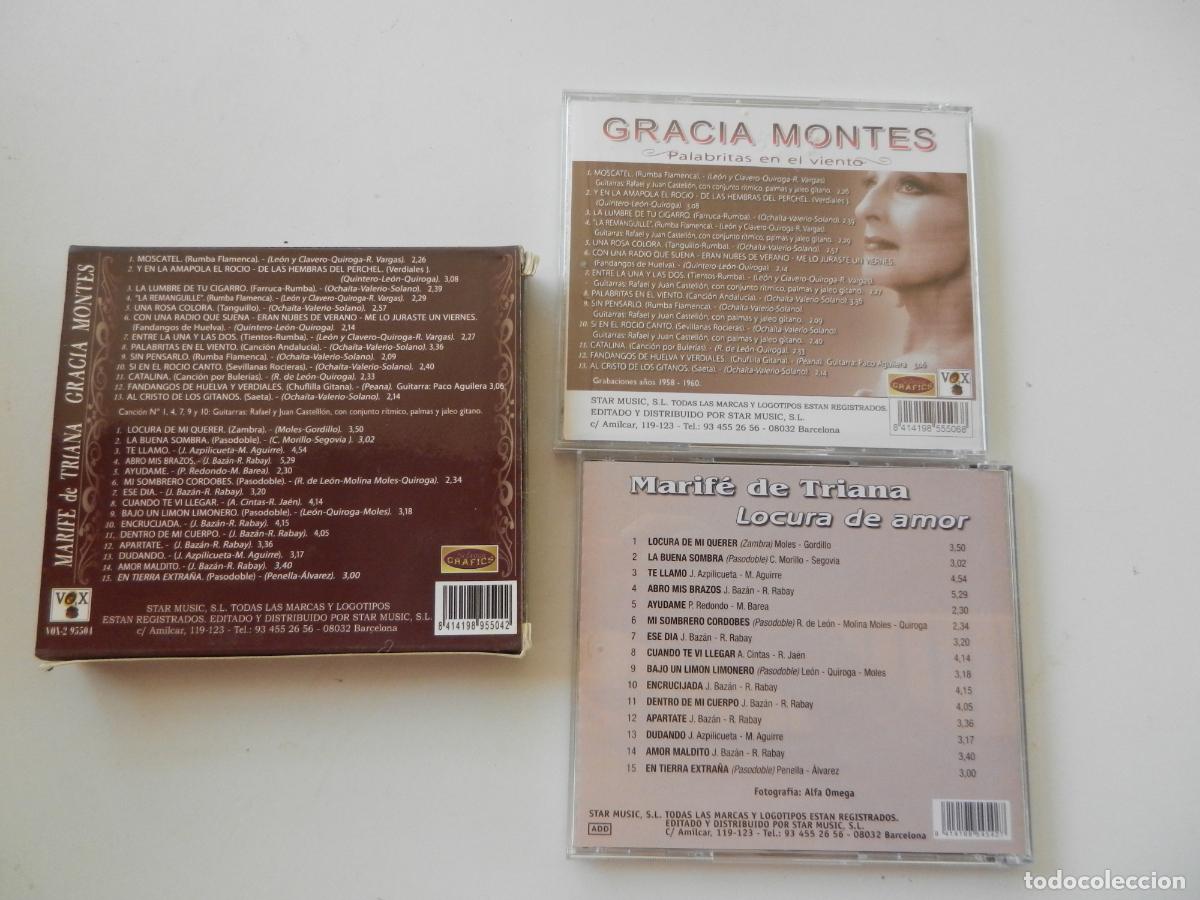 CDs de m&uacute;sica: EXITOS DE GRACIA MONTES - MARIFE DE TRIANA -2 CD,S - Foto 2