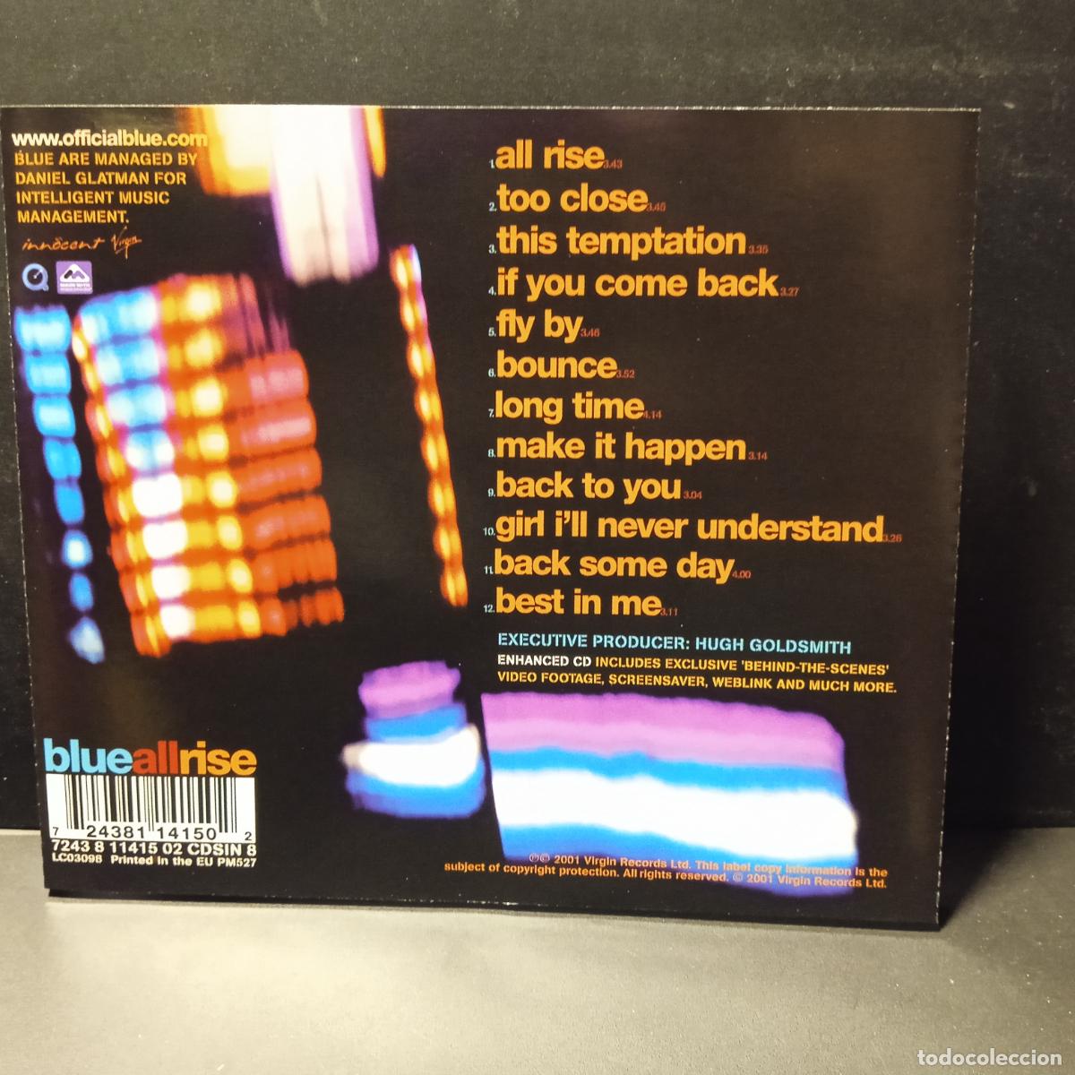 CDs de m&uacute;sica: CD - BLUE - ALL RISE 2001 eu PEPETO - Foto 2