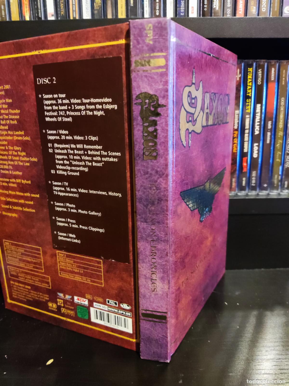 CDs de m&uacute;sica: SAXON - THE SAXON CHRONICLES - 2 DVDS - Foto 2
