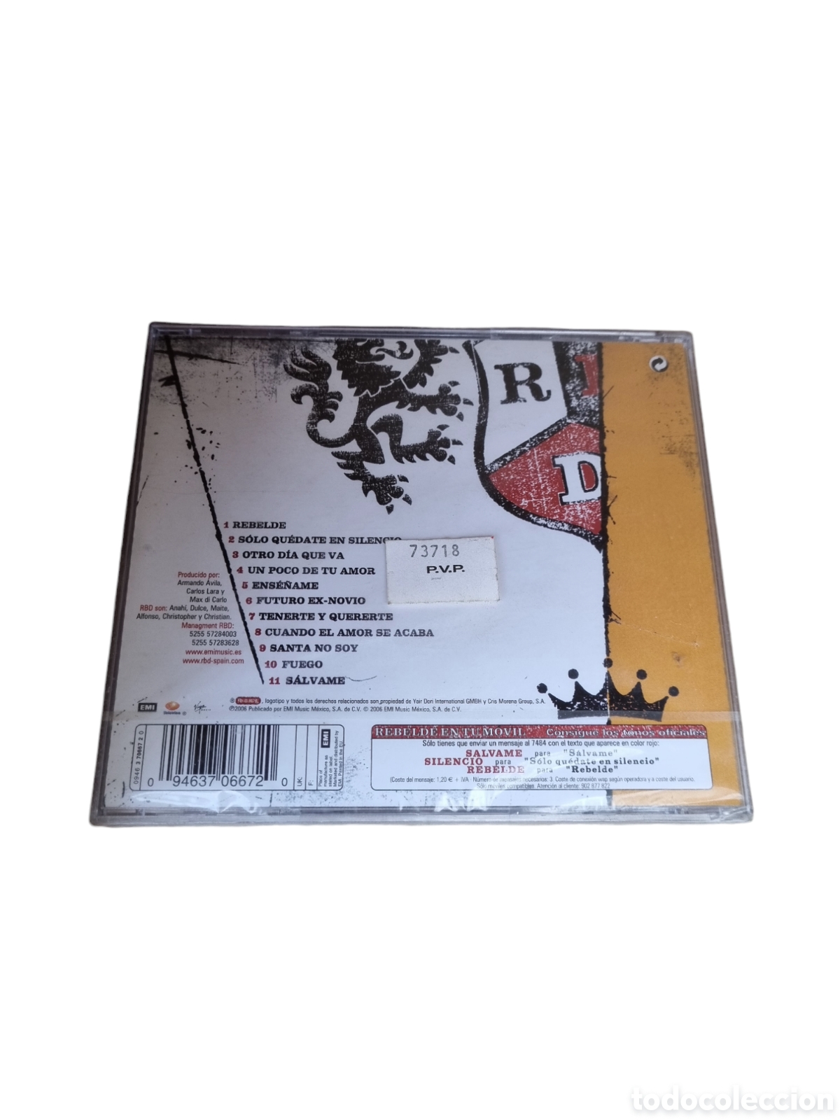 CDs de m&uacute;sica: SCD43 rbd rebelde CD DE MUSICA - Foto 2