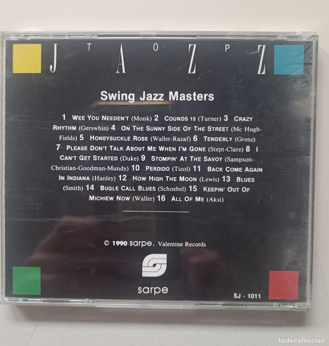 CDs de m&uacute;sica: TOP JAZZ: SWING JAZZ MASTERS(CD/ JAZZ) - Foto 2