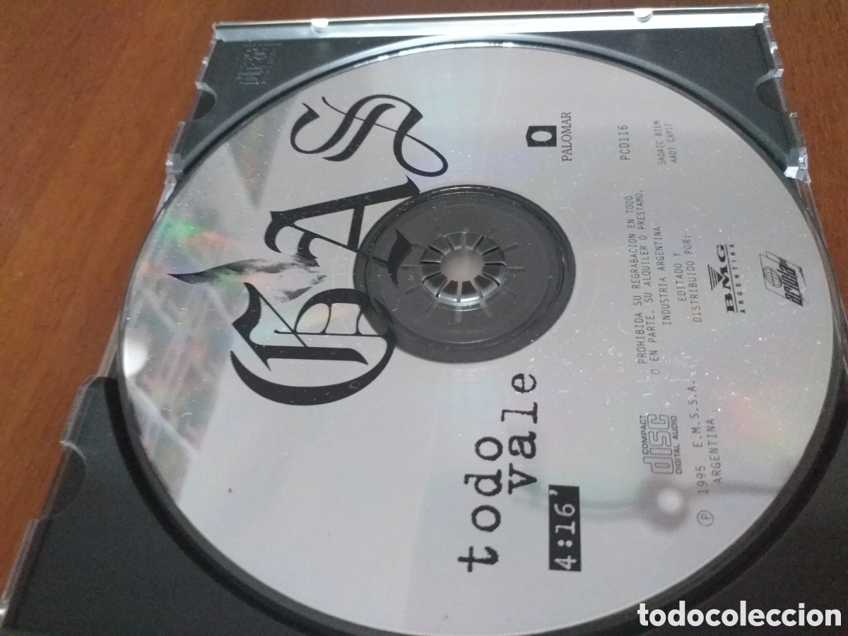 CDs de m&uacute;sica: Santaolalla - Todo Vale (CD Single) - Foto 2