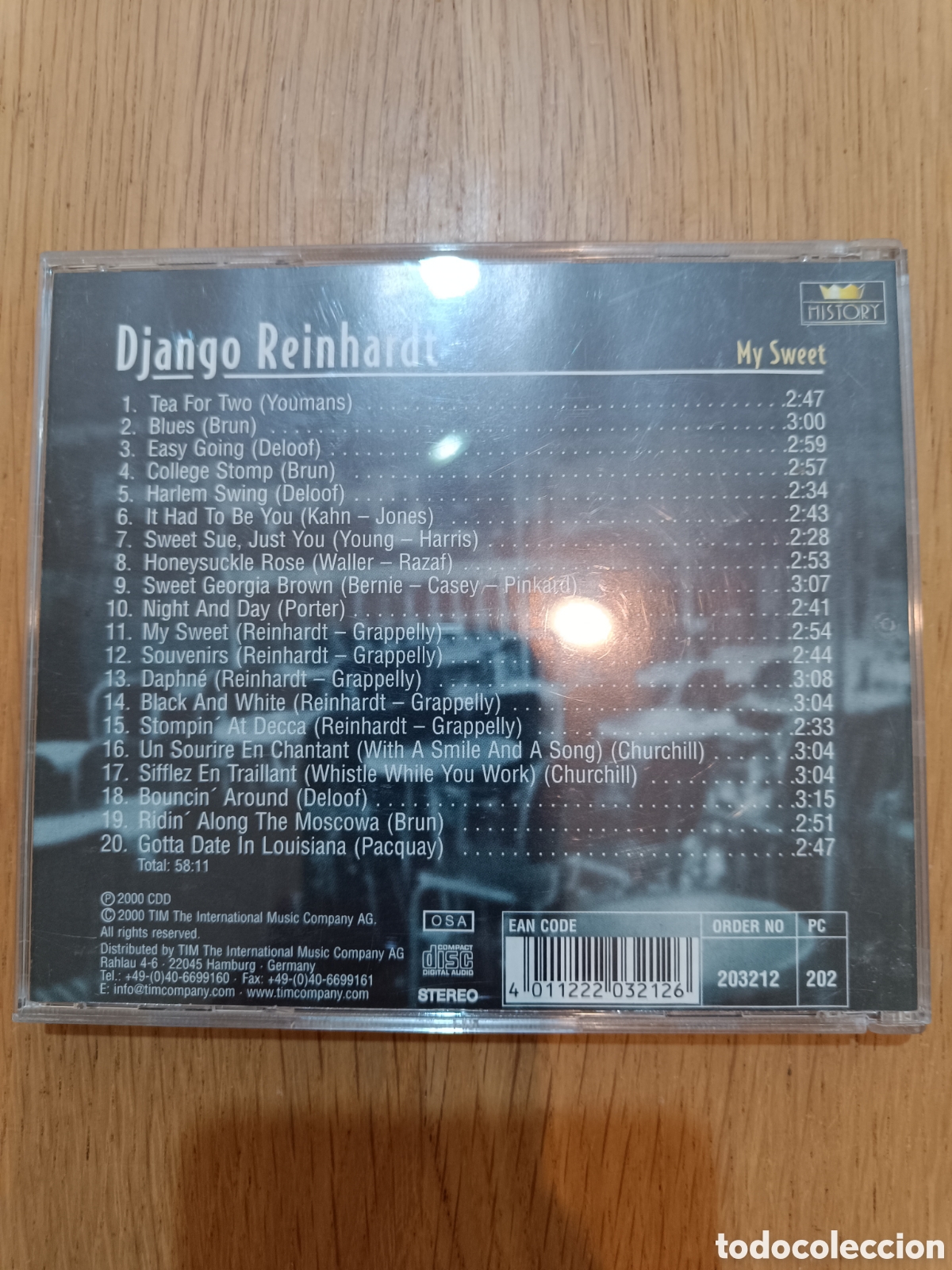 CDs de m&uacute;sica: Django Reinhardt CD My Sweet - Foto 2