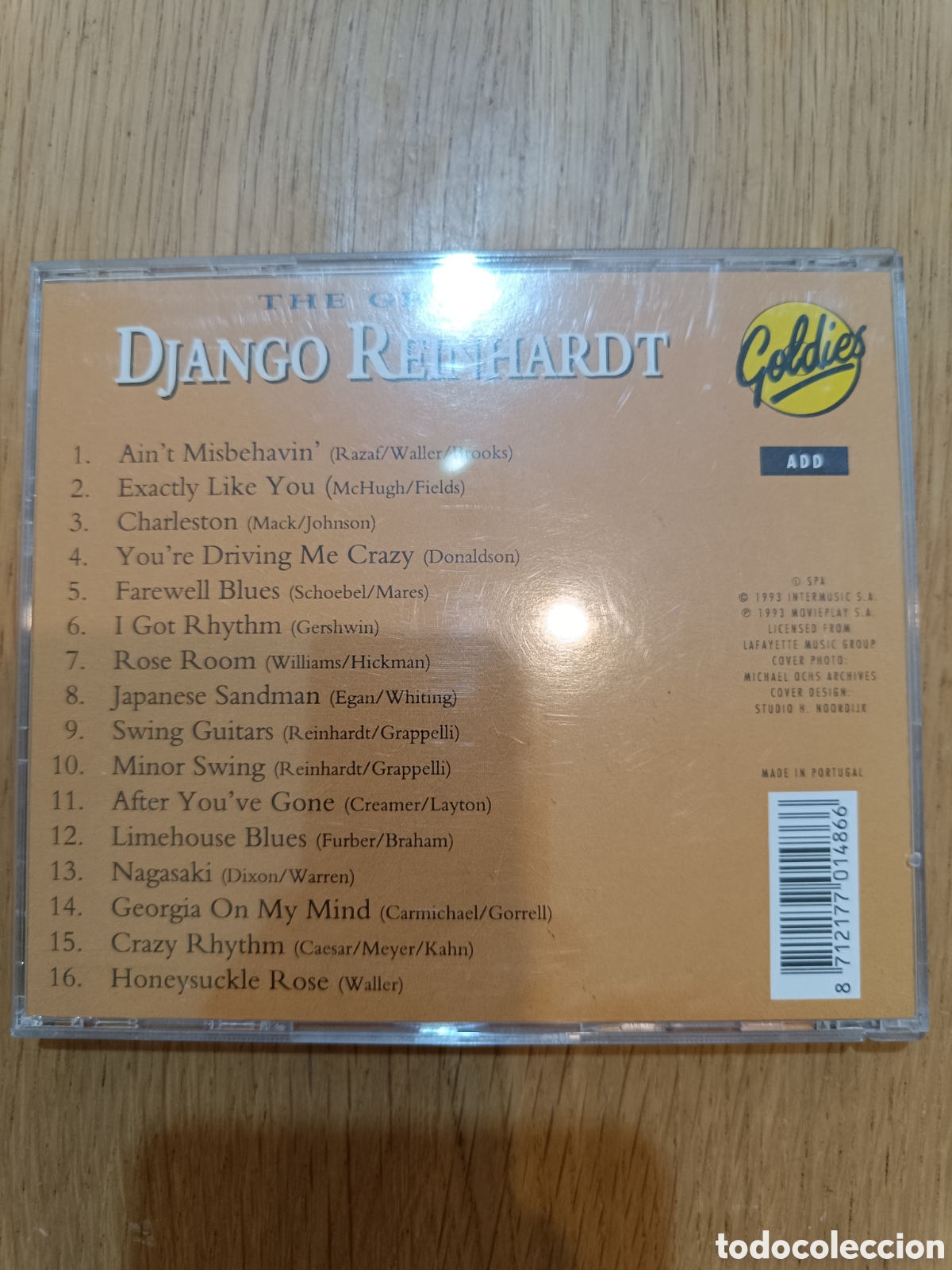 CDs de m&uacute;sica: Django Reinhardt CD The Great - Foto 2