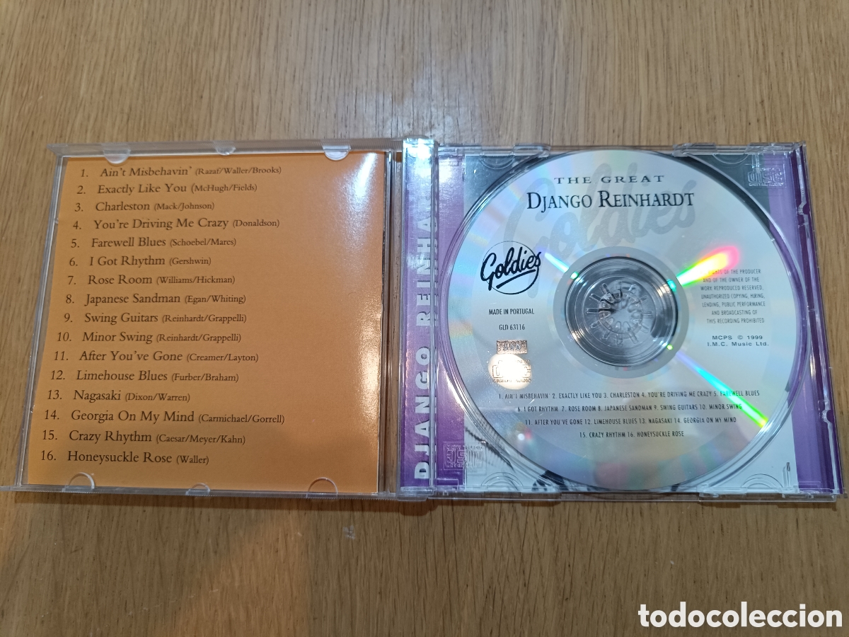 CDs de m&uacute;sica: Django Reinhardt CD The Great - Foto 3
