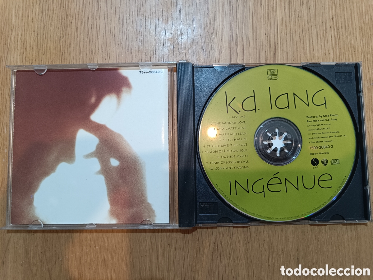 CDs de m&uacute;sica: K.D. Lang CD Ing&eacute;nue - Foto 3
