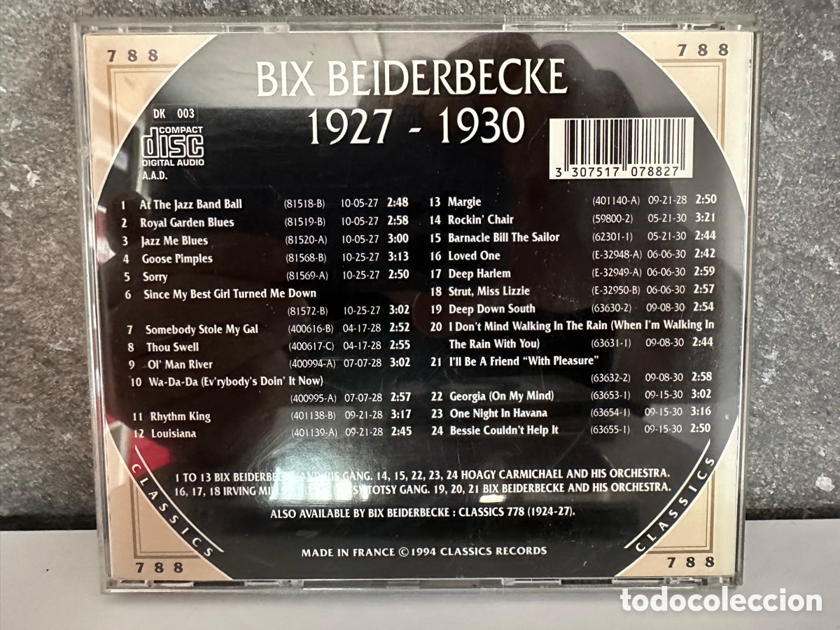 CDs de m&uacute;sica: Bix Beiderbecke - 1927-1930 (CD, Comp) - Foto 2