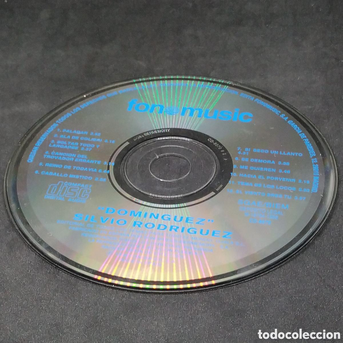 CDs de m&uacute;sica: SILVIO RODRIGUEZ - DOMINGUEZ - CD - 1996 - DISCO VERIFICADO - Foto 6
